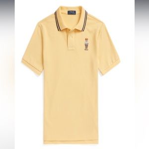 NWT Ralph Lauren Polo Bear Cotton Mesh Polo Shirt